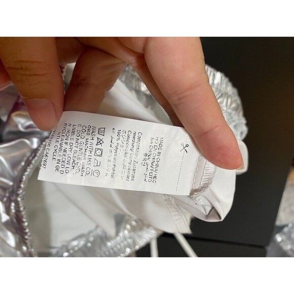 ROMWE Grunge Punk Men's Drawstring Belt Pu Leather Utility Cargo Pants SILVER - Picture 11 of 16